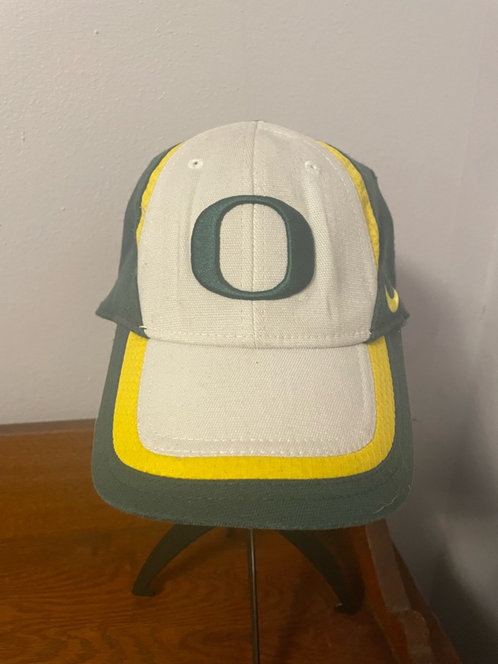 Nike Team Cap with Red Logo Patch on Gray